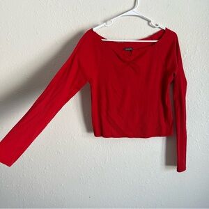 Size XXL Wild Fable Red Long-Sleeve Women's Top